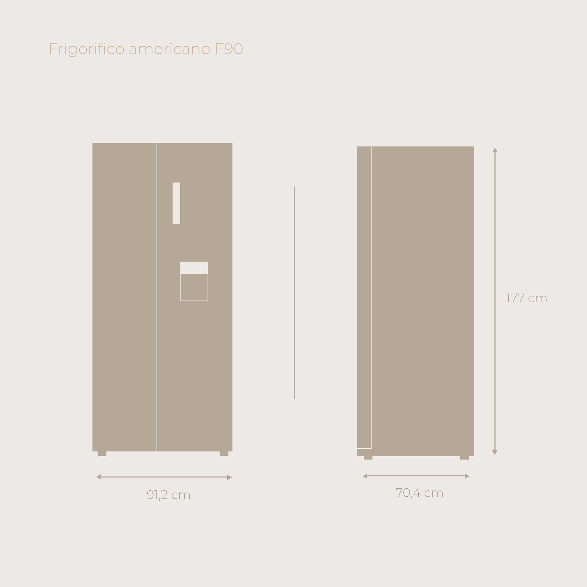 Frigorífico Americano EVVO F90DX