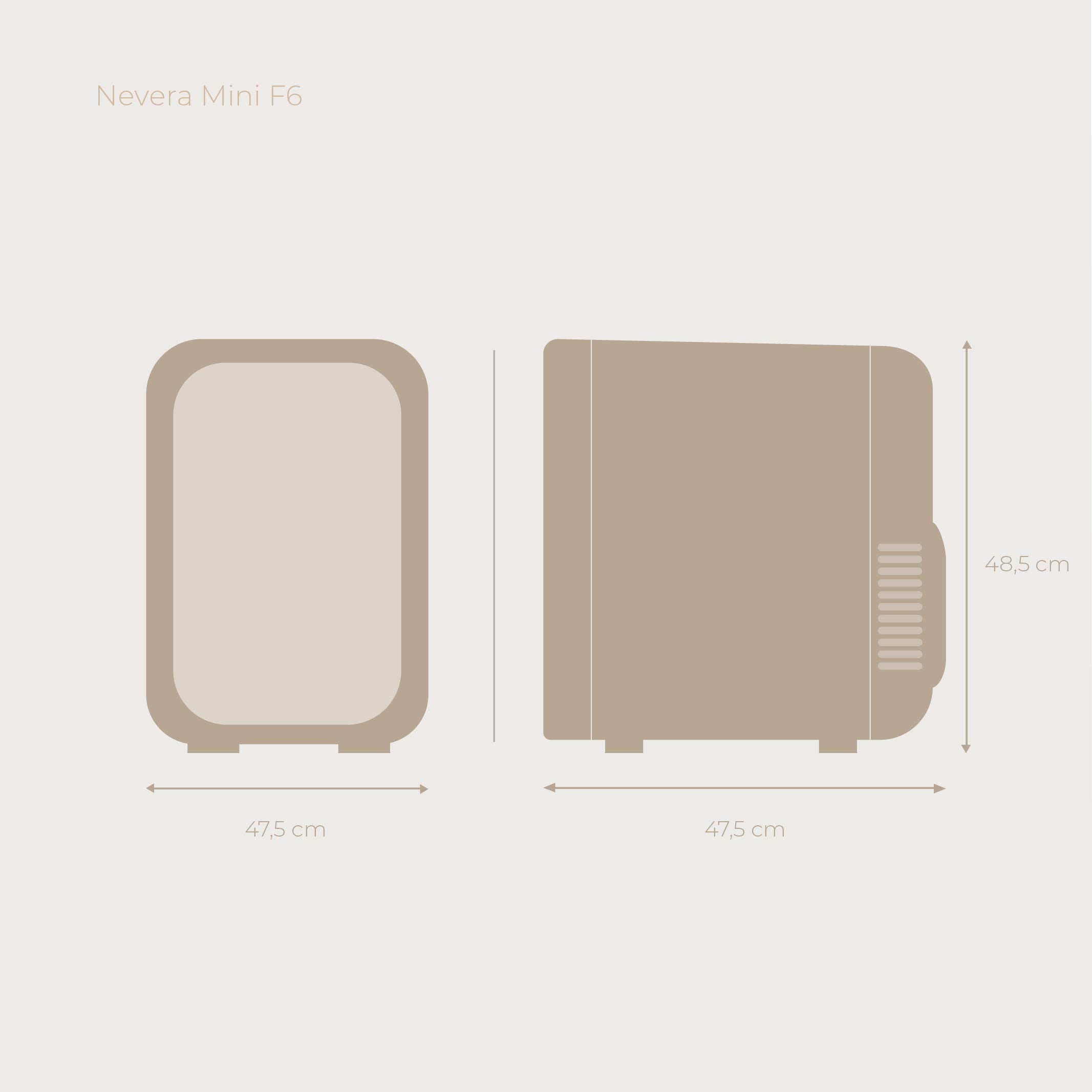 Nevera Mini Evvo F6 Beauty