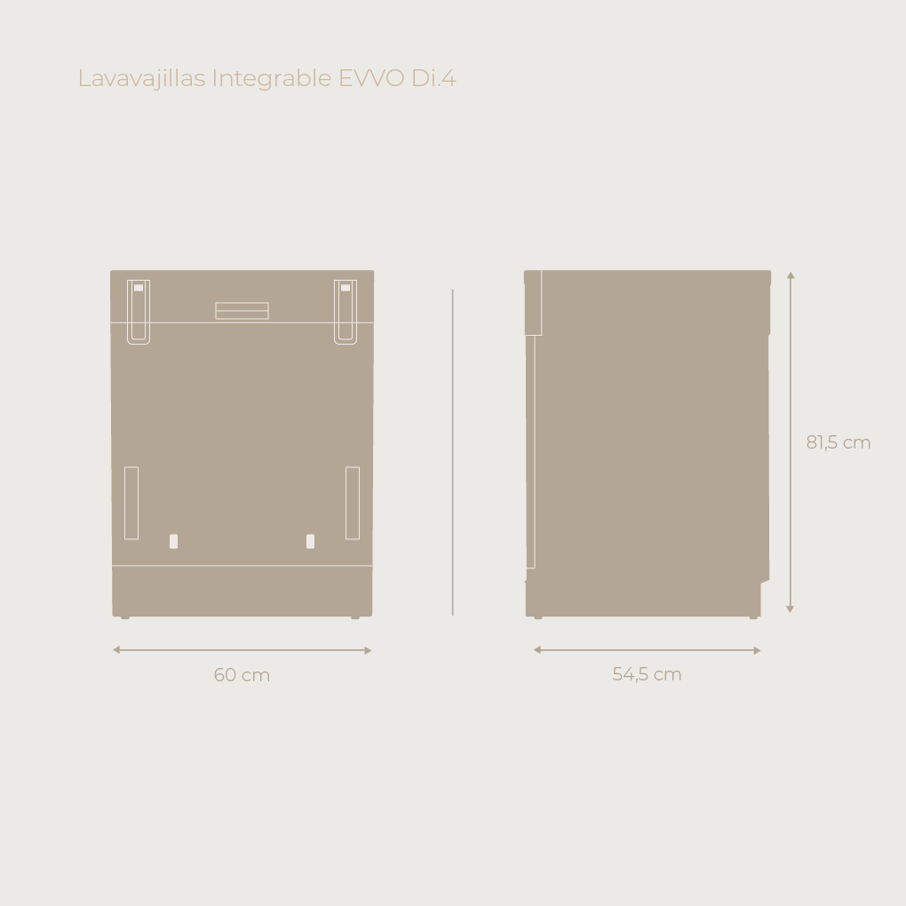 Lavavajillas Integrable EVVO Di.4
