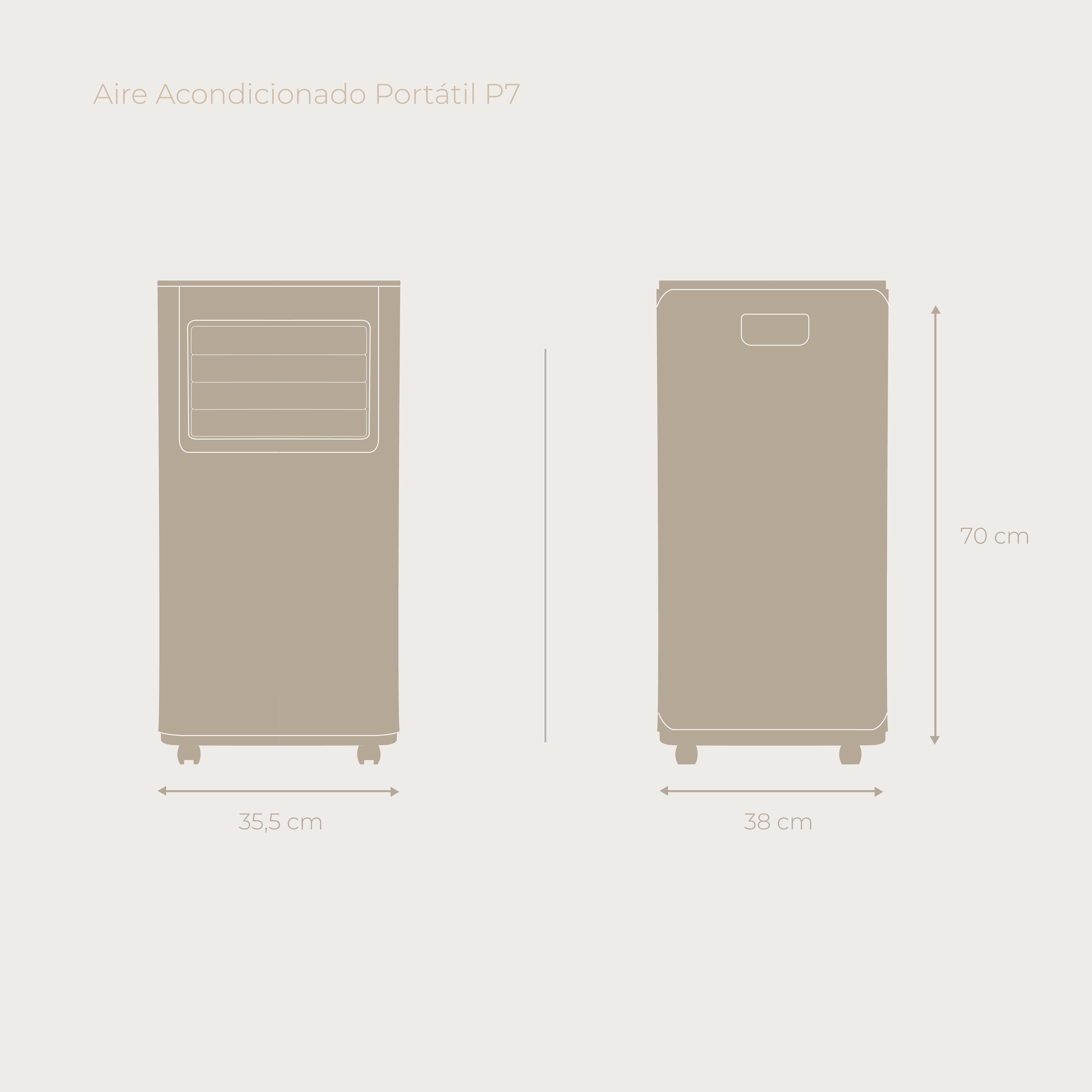 Aire Acondicionado Portatil CLIMA P7 3 in 1