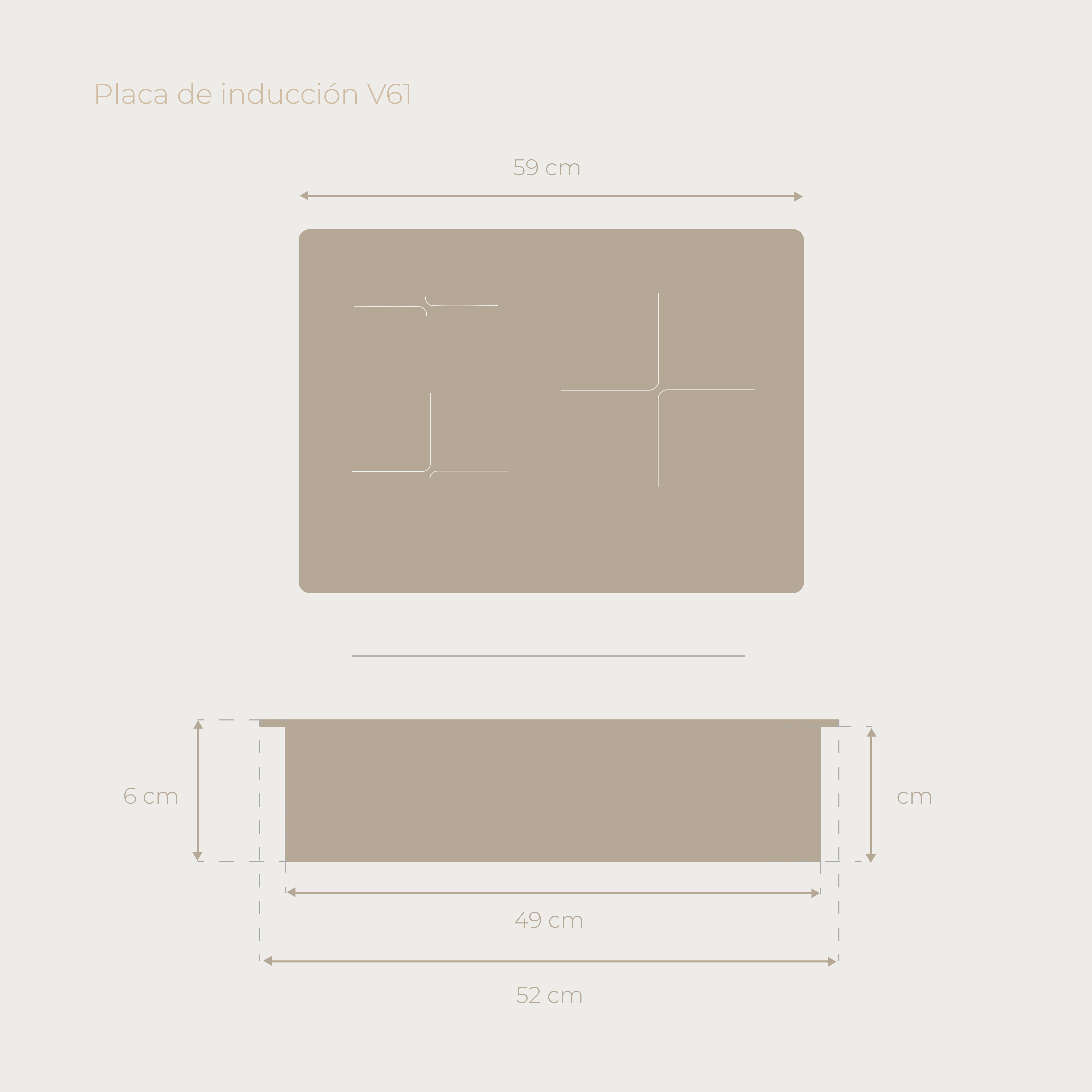 Placa Inducción EVVO V61