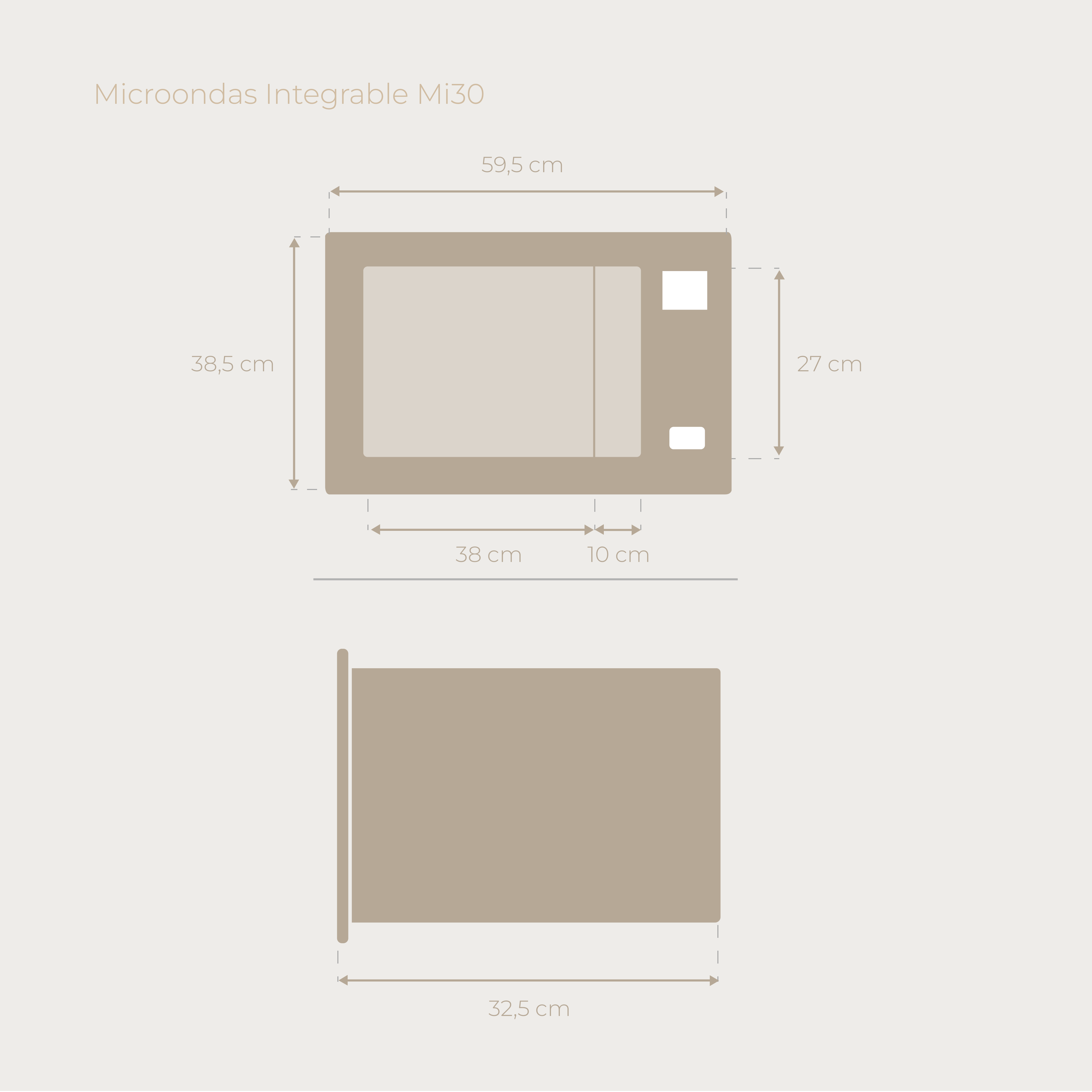 Microondas integrable EVVO Mi30