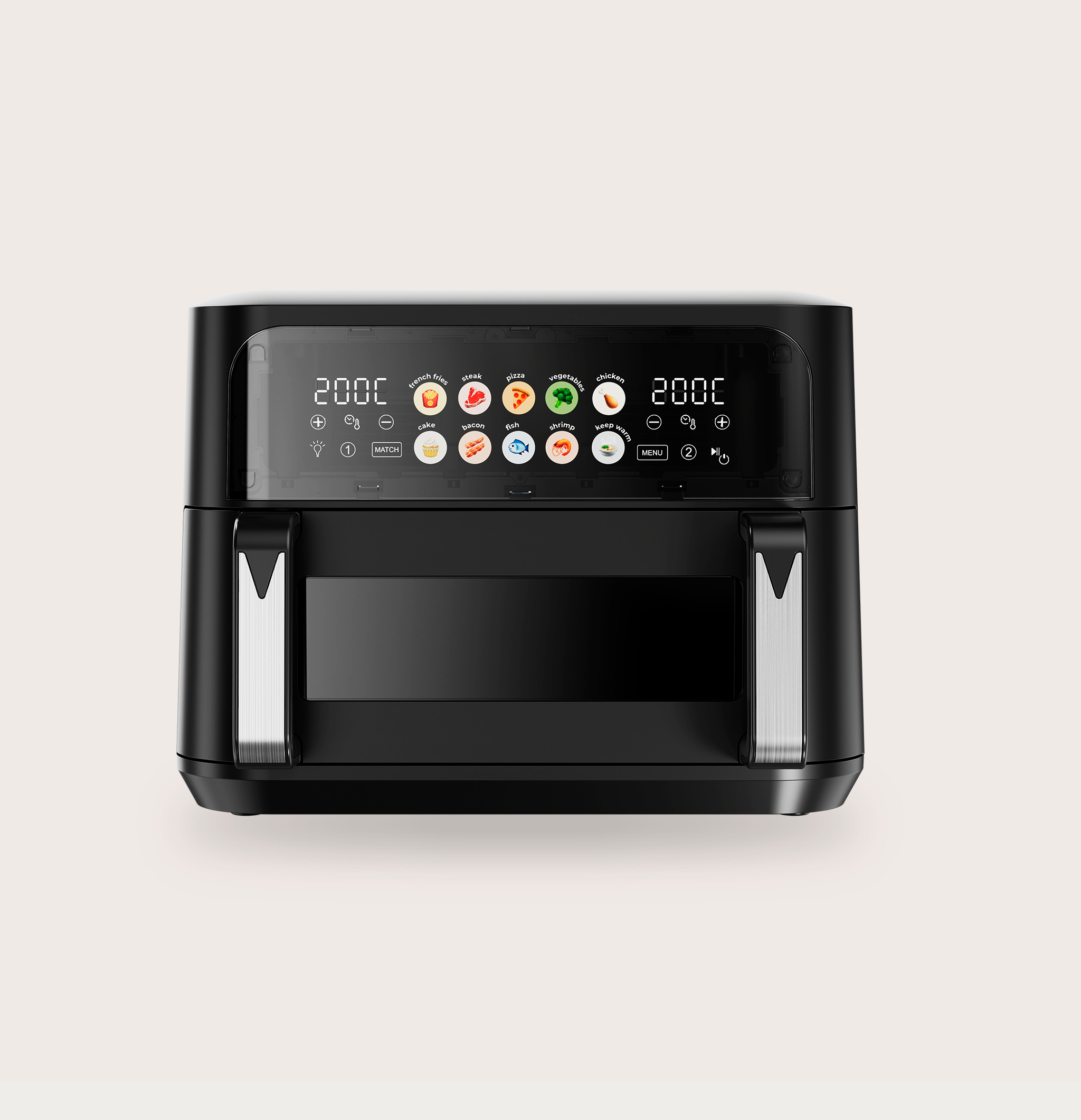 Freidora sin aceite EVVO Tasty Fryer Advance DUO 10L