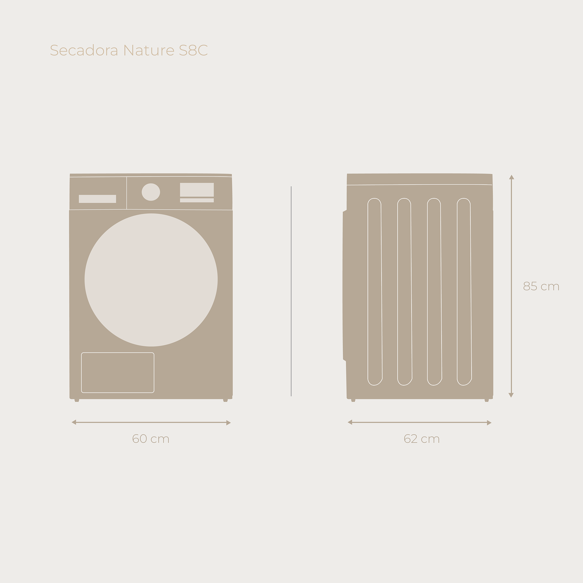 Secadora EVVO Nature S8C Condensación