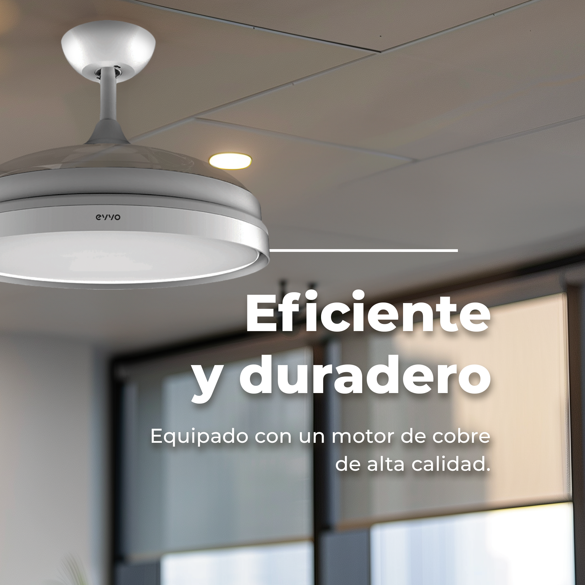 Ventilador de techo EVVO V450 Invisible White