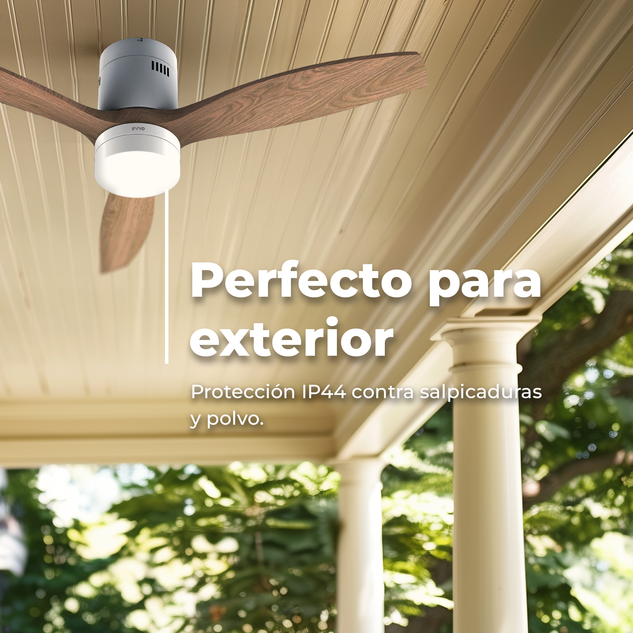 Ventilador de techo EVVO V550 Wood Wifi