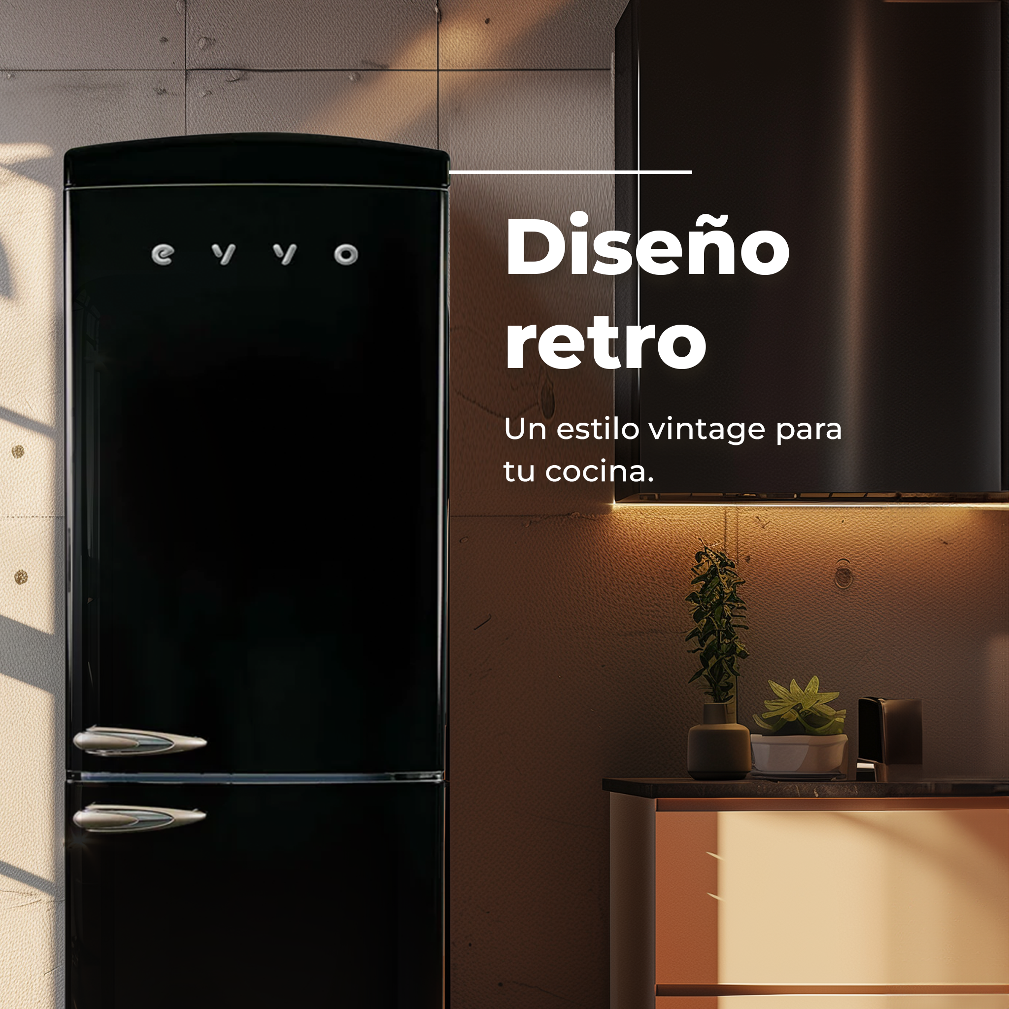 Frigorífico Combi Evvo F60 Retro