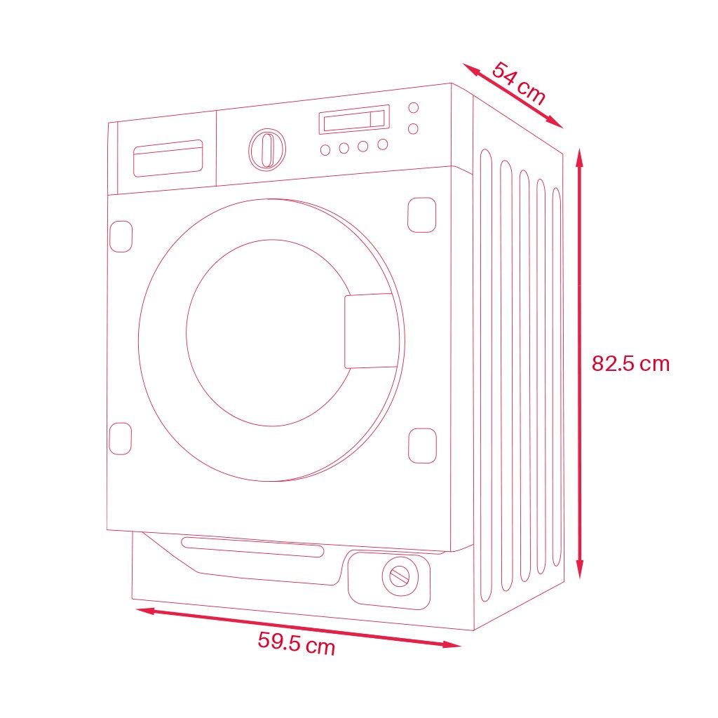 509,00 € - Lavasecadora integrable Evvo I8W6S de 8kg 1400rpm